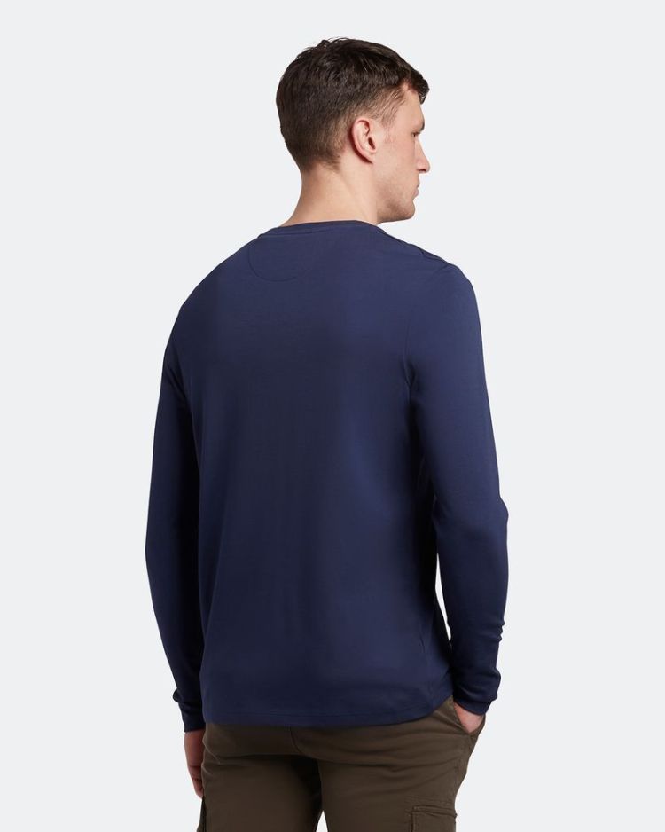 Lyle & Scott T-shirt Blauw heren (PLAIN L/S T-SHIRT - TS512VOG.Z99) - GL Sport (Sluis)