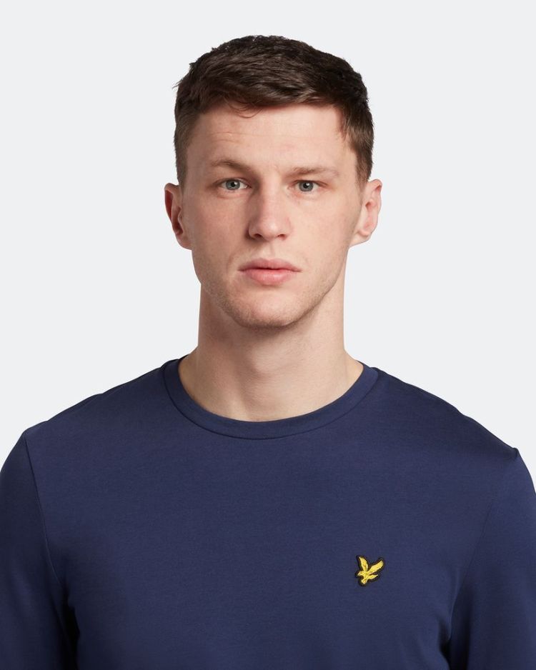 Lyle & Scott T-shirt Blauw heren (PLAIN L/S T-SHIRT - TS512VOG.Z99) - GL Sport (Sluis)