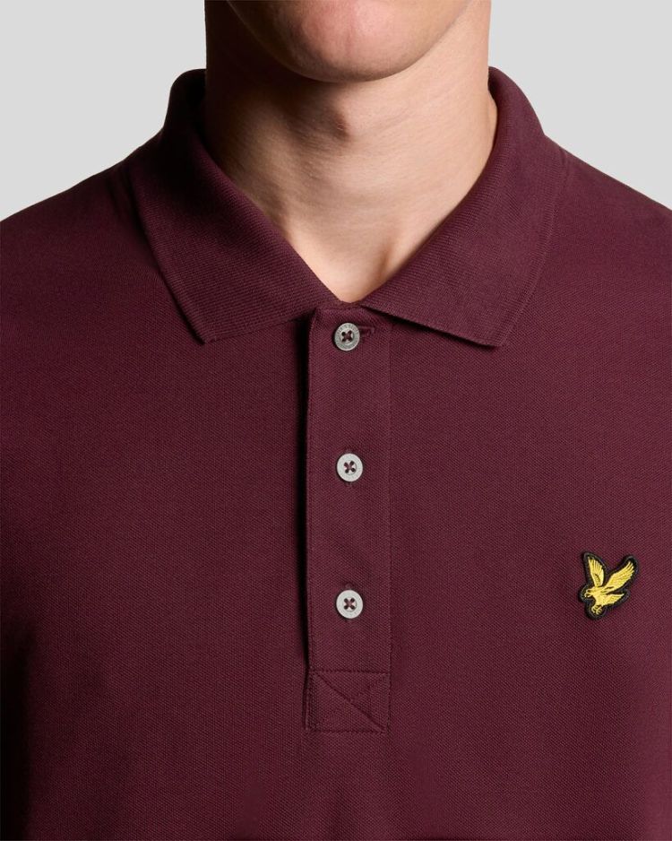 Lyle & Scott Polo Bordeaux heren (PLAIN POLO SHIRT - SP400VOG.Z562) - GL Sport (Sluis)