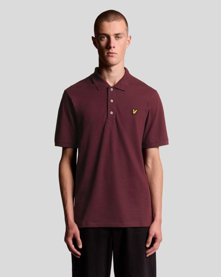 Lyle & Scott Polo Bordeaux heren (PLAIN POLO SHIRT - SP400VOG.Z562) - GL Sport (Sluis)