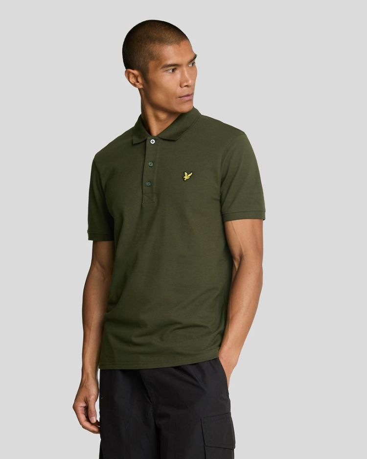 Lyle & Scott Polo Olijfgroen heren (PLAIN POLO SHIRT - SP400VOG.W485) - GL Sport (Sluis)