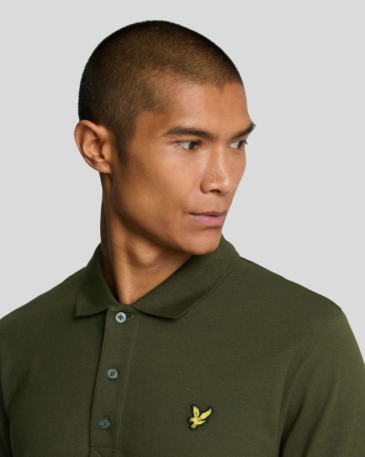 Lyle & Scott Polo Olijfgroen heren (PLAIN POLO SHIRT - SP400VOG.W485) - GL Sport (Sluis)