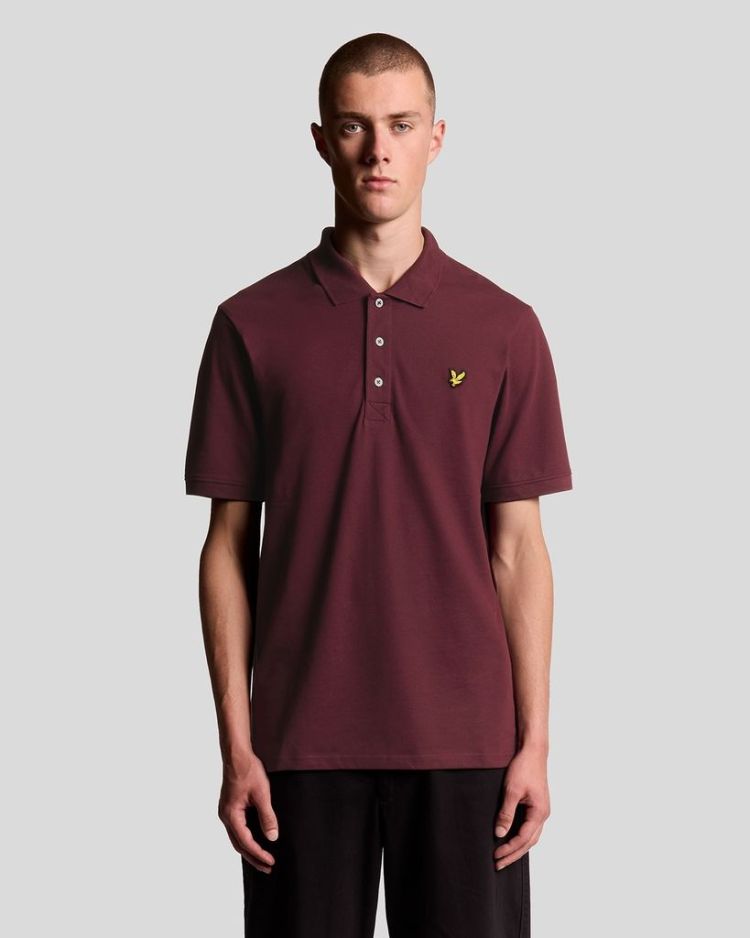 Lyle & Scott Polo Paars heren (PLAIN POLO SHIRT - SP400VOG.Z562) - GL Sport (Sluis)