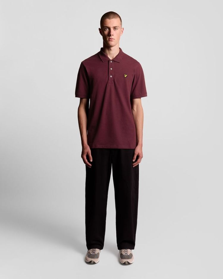Lyle & Scott Polo Paars heren (PLAIN POLO SHIRT - SP400VOG.Z562) - GL Sport (Sluis)