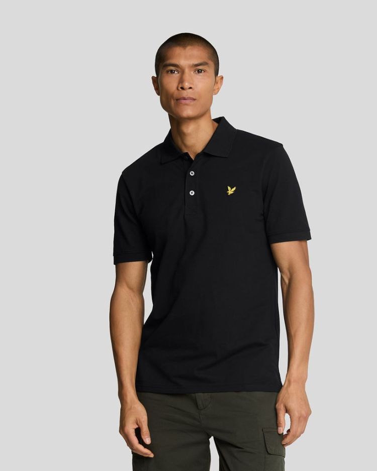 Lyle & Scott Polo Zwart heren (PLAIN POLO SHIRT - SP400VOG.Z865) - GL Sport (Sluis)