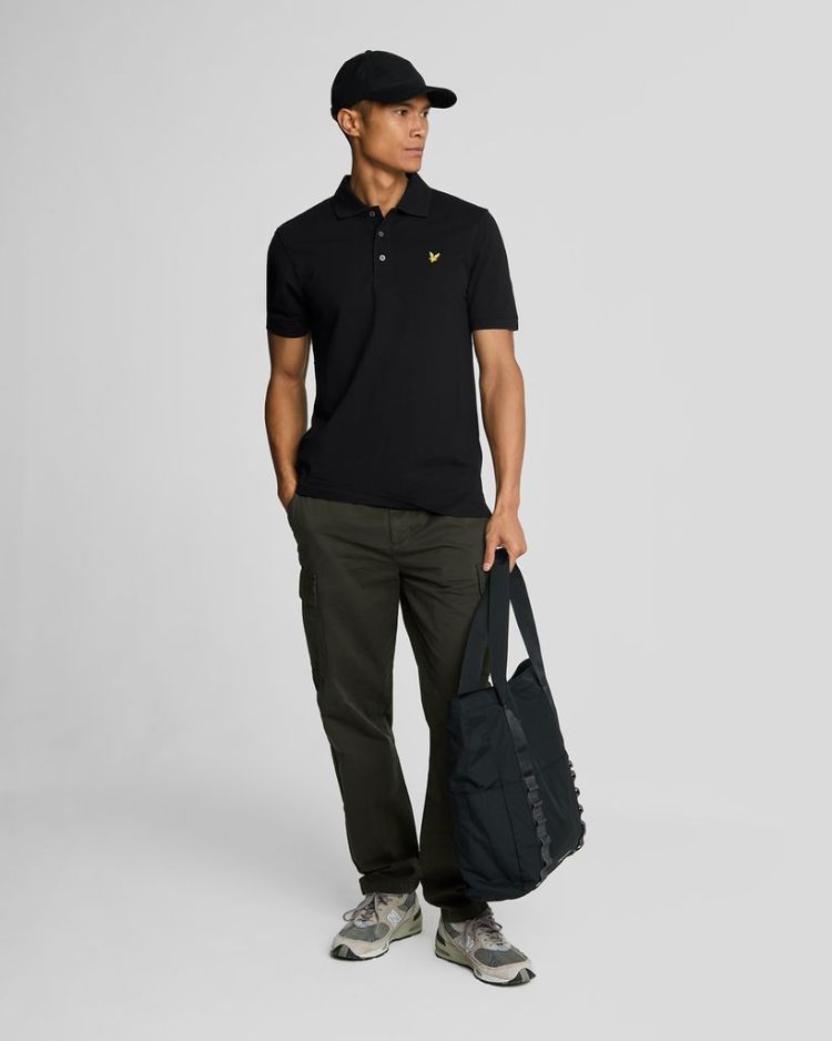 Lyle & Scott Polo Zwart heren (PLAIN POLO SHIRT - SP400VOG.Z865) - GL Sport (Sluis)