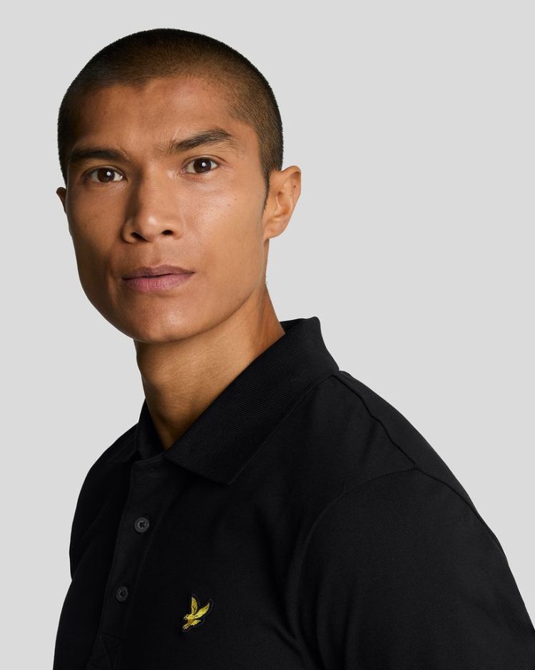 Lyle & Scott Polo Zwart heren (PLAIN POLO SHIRT - SP400VOG.Z865) - GL Sport (Sluis)