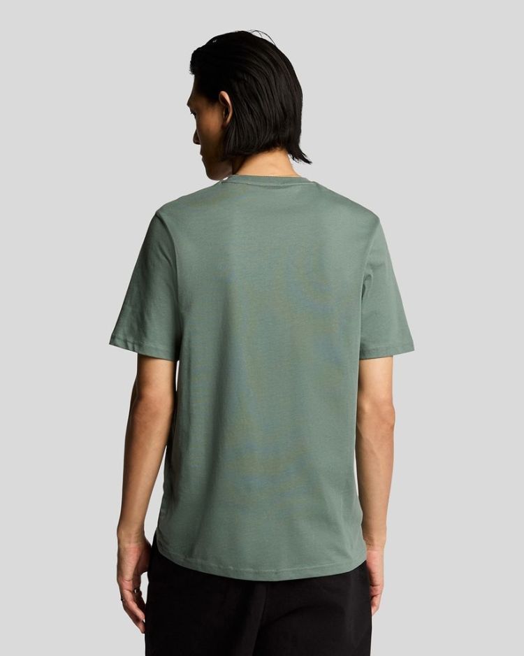 Lyle & Scott T-shirt Groen heren (PLAIN T-SHIRT - TS400VOG.X583) - GL Sport (Sluis)