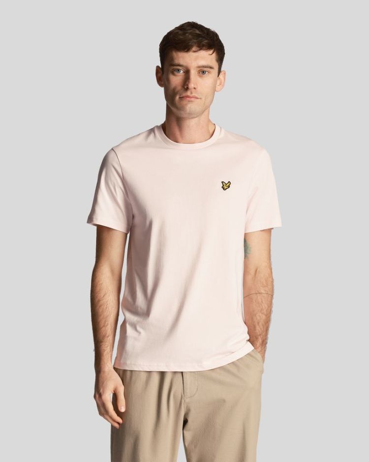 Lyle & Scott T-shirt Roze heren (PLAIN T-SHIRT - TS400VOG.W488) - GL Sport (Sluis)