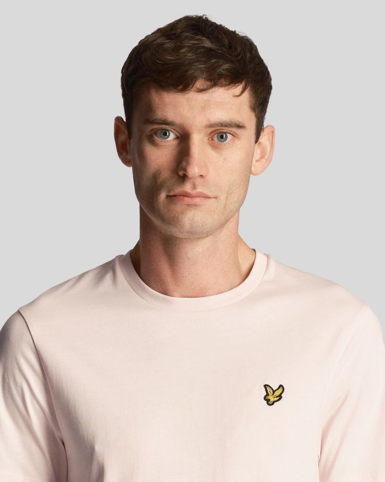 Lyle & Scott T-shirt Roze heren (PLAIN T-SHIRT - TS400VOG.W488) - GL Sport (Sluis)