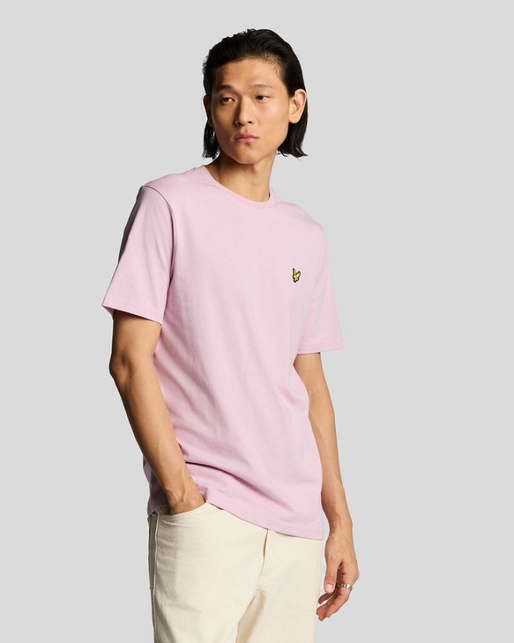 Lyle & Scott T-shirt Roze heren (PLAIN T-SHIRT - TS400VOG.X574) - GL Sport (Sluis)