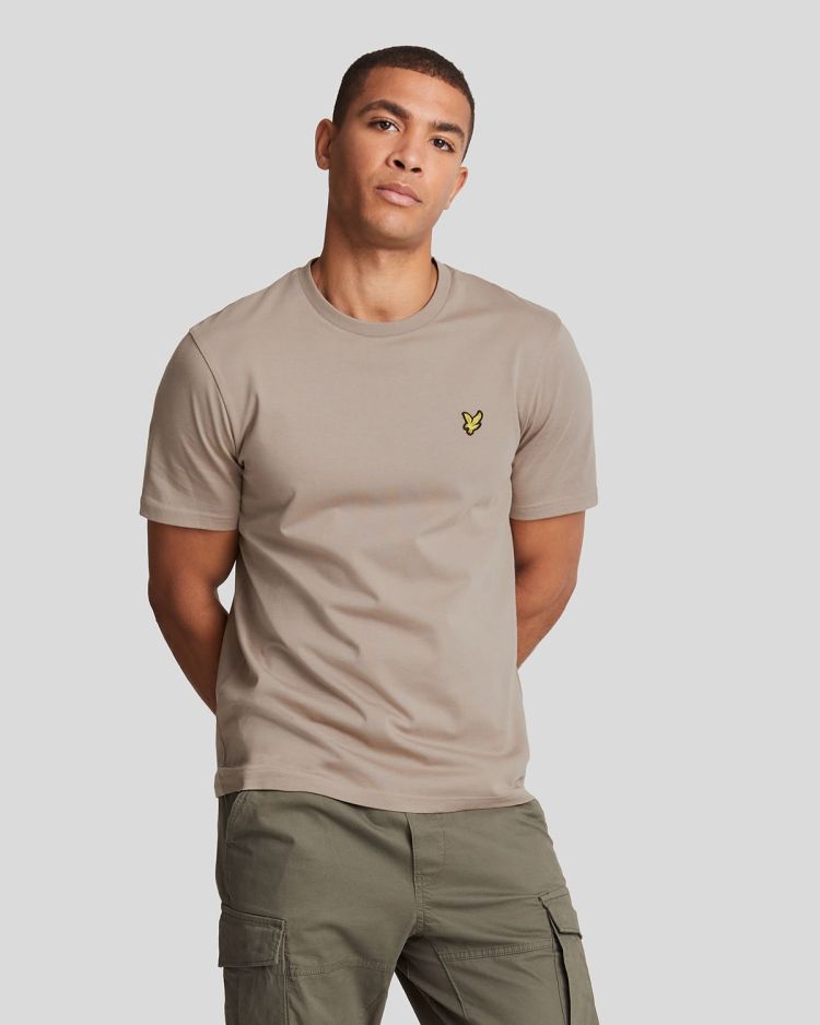 Lyle & Scott T-shirt Taupe heren (PLAIN T-SHIRT - TS400VOG.X302) - GL Sport (Sluis)