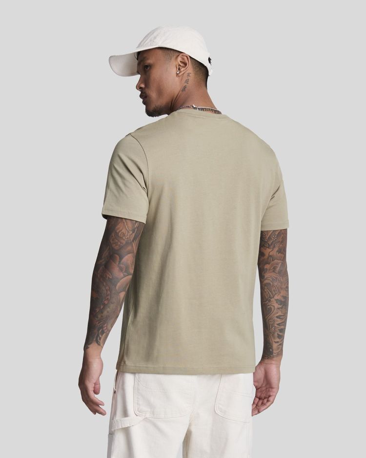 Lyle & Scott T-shirt Taupe heren (PLAIN T-SHIRT - TS400VOG.X309) - GL Sport (Sluis)