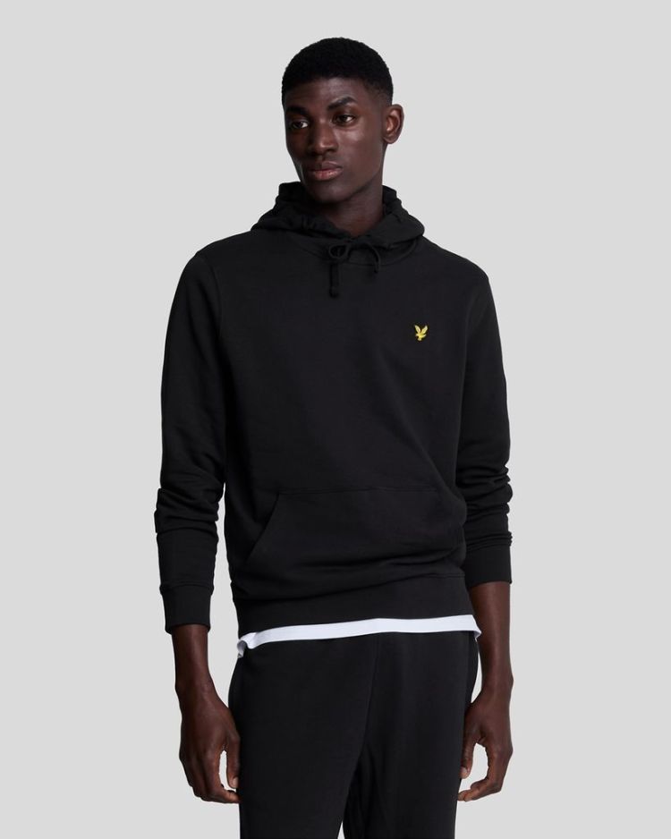 Lyle & Scott Pull Zwart heren (PULLOVER HOODIE - ML416VOG.Z865) - GL Sport (Sluis)