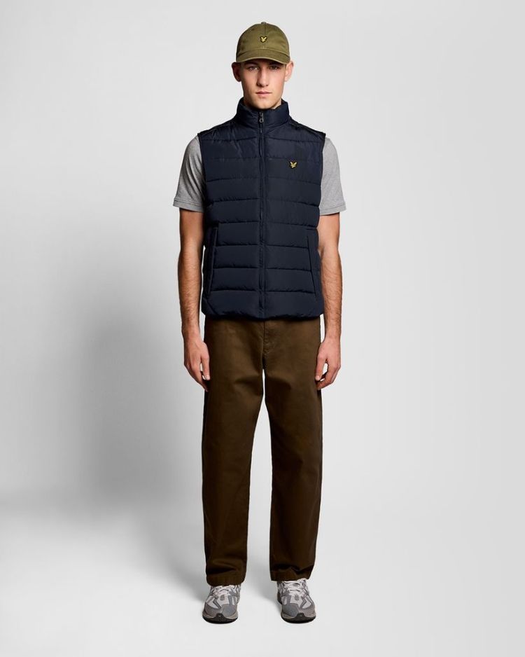 Lyle & Scott Bodywarmer Blauw heren (QUILTED GILET - JK2401V.Z271) - GL Sport (Sluis)