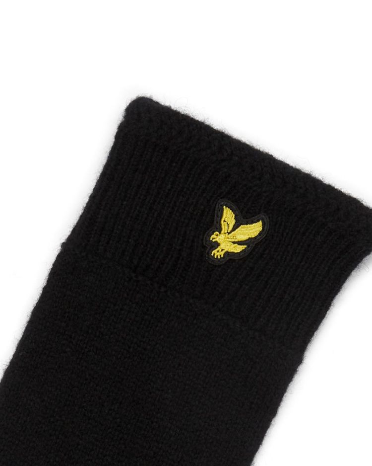 Lyle & Scott Handschoenen Zwart heren (RACKED RIB GLOVES - GL304CL.572) - GL Sport (Sluis)