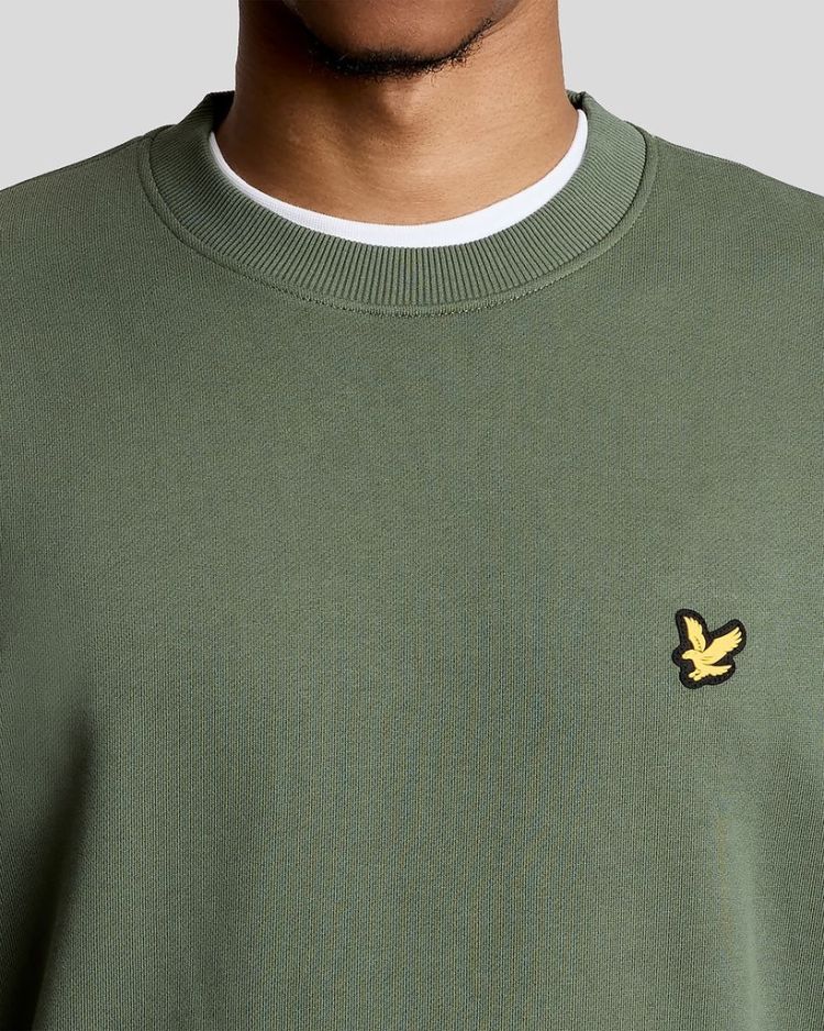 Lyle & Scott Sweater Groen heren (RELAXED SPORTS 1874 CREWNECK SWEATSHIRT - ML2640SP.X65) - GL Sport (Sluis)