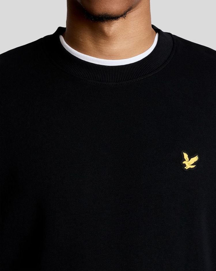 Lyle & Scott Sweater Zwart heren (RELAXED SPORTS 1874 CREWNECK SWEATSHIRT - ML2640SP.Z865) - GL Sport (Sluis)