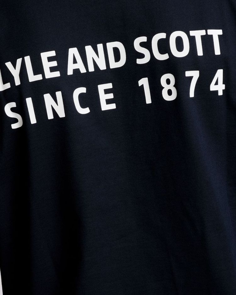 Lyle & Scott T-shirt Blauw heren (RELAXED SPORTS 1874 T-SHIRT - TS2509SP.Z271) - GL Sport (Sluis)