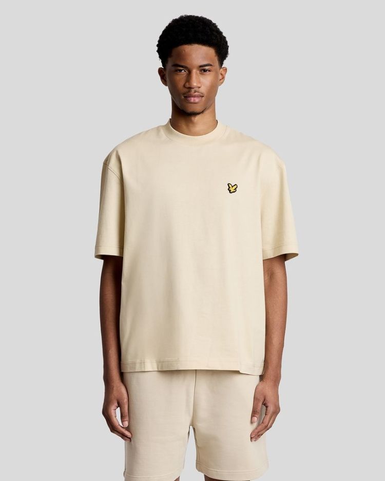 Lyle & Scott T-shirt Off-white heren (RELAXED SPORTS 1874 T-SHIRT - TS2509SP.W351) - GL Sport (Sluis)