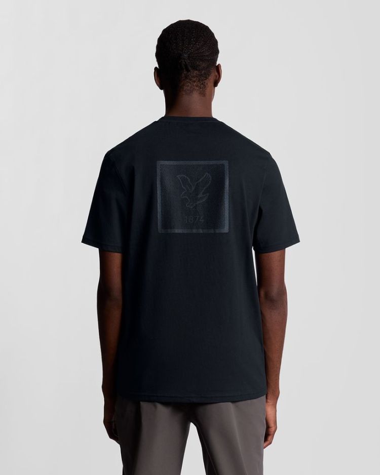 Lyle & Scott T-shirt Blauw heren (RUBBERISED LOGO GRAPHIC T-SHIRT - TS2389SP.Z271) - GL Sport (Sluis)