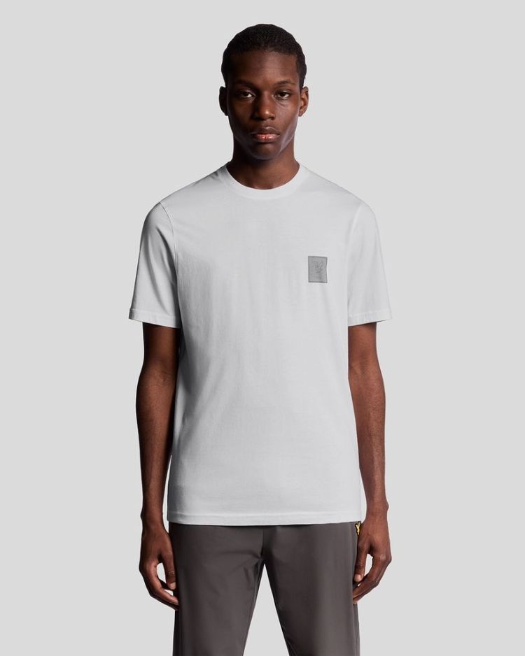 Lyle & Scott T-shirt Wit heren (RUBBERISED LOGO GRAPHIC T-SHIRT - TS2389SP.626) - GL Sport (Sluis)