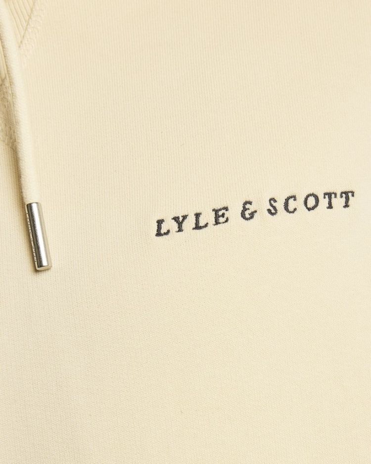 Lyle & Scott Hoodie Beige heren (SCRIPT BRUSHBACK PULLOVER HOODIE  - ML2321V.X869) - GL Sport (Sluis)