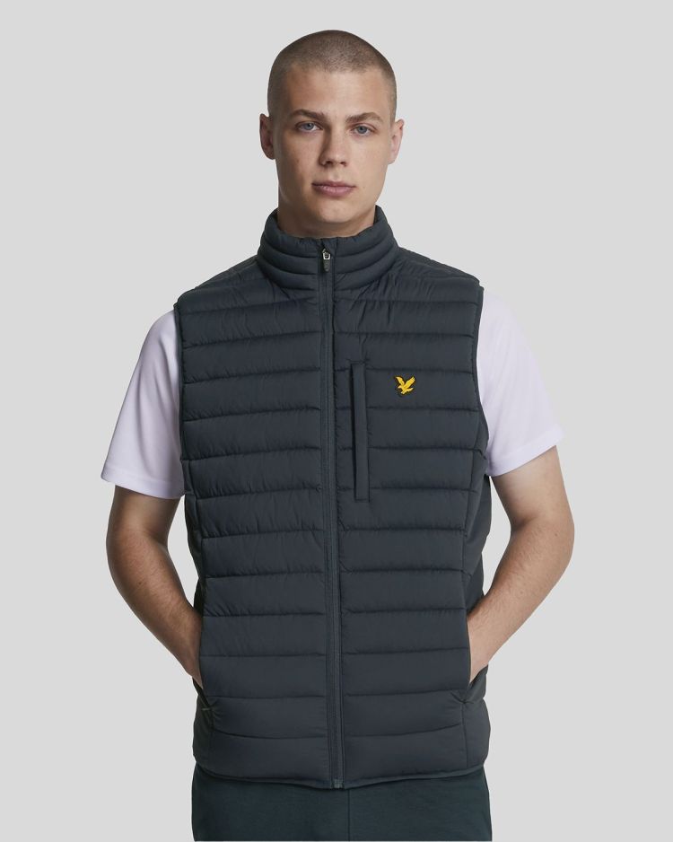 Lyle & Scott Bodywarmer Blauw heren (STRETCH LIGHTWEIGHT QUILTED GILET - JK2186SP.Z271) - GL Sport (Sluis)