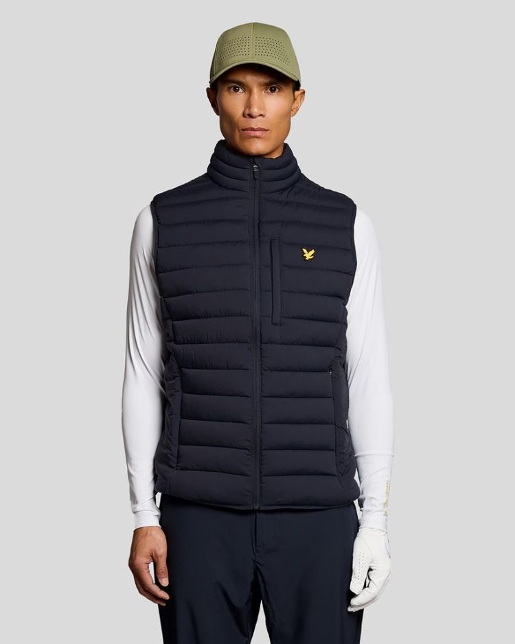 Lyle & Scott Bodywarmer Blauw heren (STRETCH LIGHTWEIGHT QUILTED GILET - JK2186SP.Z271) - GL Sport (Sluis)