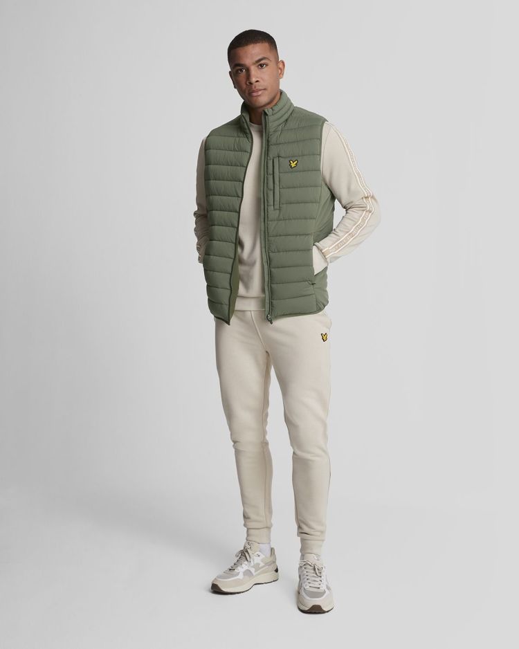 Lyle & Scott Bodywarmer Groen heren (STRETCH LIGHTWEIGHT QUILTED GILET - JK2186SP.X65) - GL Sport (Sluis)