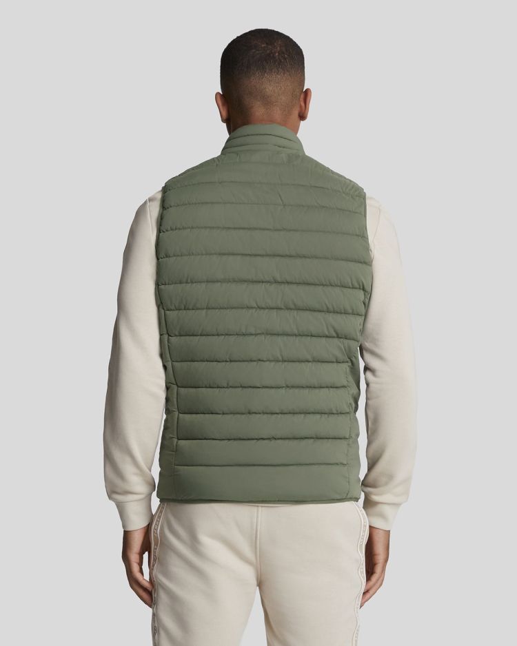 Lyle & Scott Bodywarmer Groen heren (STRETCH LIGHTWEIGHT QUILTED GILET - JK2186SP.X65) - GL Sport (Sluis)