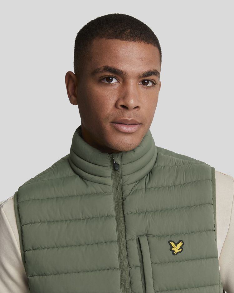 Lyle & Scott Bodywarmer Groen heren (STRETCH LIGHTWEIGHT QUILTED GILET - JK2186SP.X65) - GL Sport (Sluis)