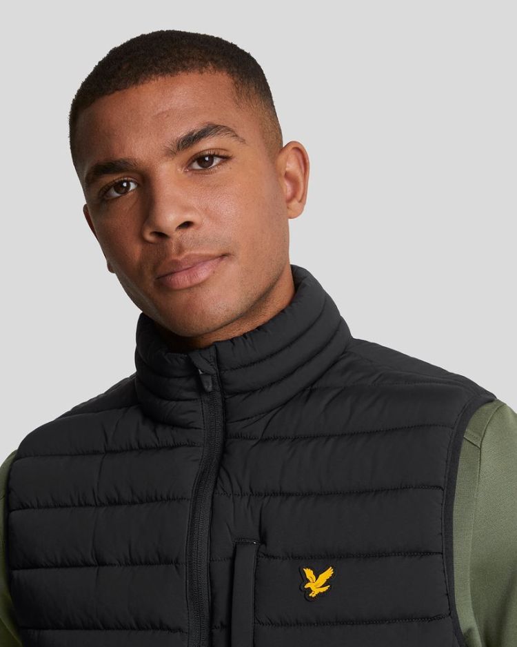 Lyle & Scott Bodywarmer Zwart heren (STRETCH LIGHTWEIGHT QUILTED GILET - JK2186SP.Z865) - GL Sport (Sluis)