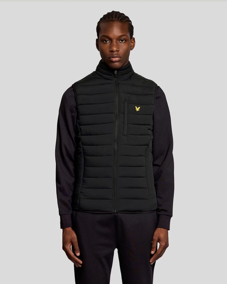 Lyle & Scott Bodywarmer Zwart heren (STRETCH LIGHTWEIGHT QUILTED GILET - JK2186SP.Z865) - GL Sport (Sluis)