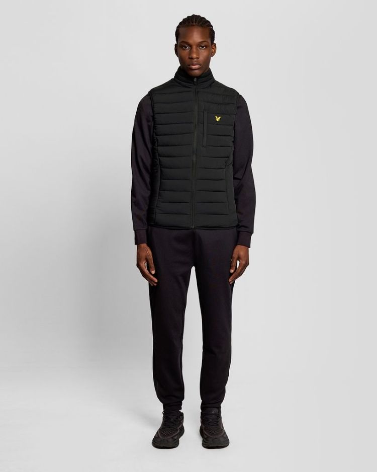 Lyle & Scott Bodywarmer Zwart heren (STRETCH LIGHTWEIGHT QUILTED GILET - JK2186SP.Z865) - GL Sport (Sluis)