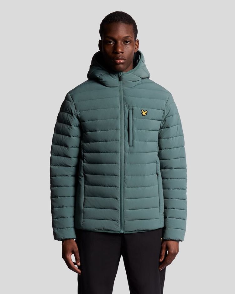 Lyle & Scott Jas Groen heren (STRETCH LIGHTWEIGHT QUILTED JACKET - JK2185SP.X858) - GL Sport (Sluis)