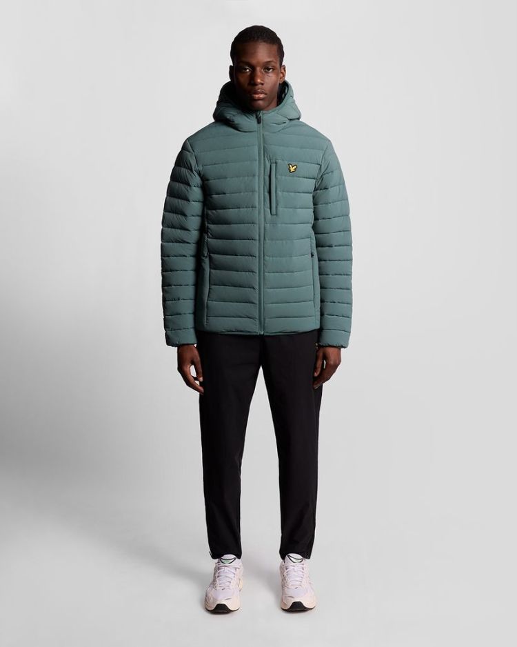 Lyle & Scott Jas Groen heren (STRETCH LIGHTWEIGHT QUILTED JACKET - JK2185SP.X858) - GL Sport (Sluis)