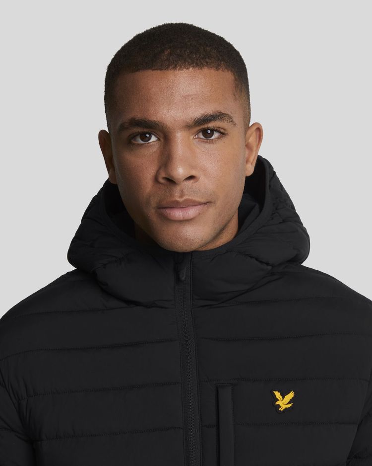 Lyle & Scott Jas Zwart heren (STRETCH LIGHTWEIGHT QUILTED JACKET - JK2185SP.Z865) - GL Sport (Sluis)