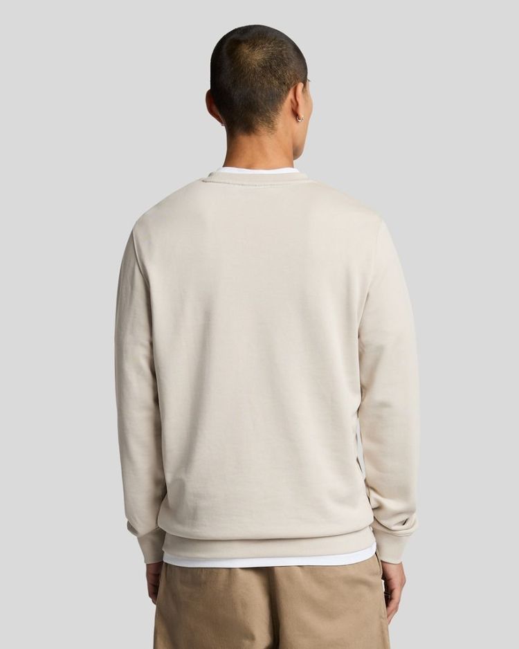 Lyle & Scott Sweater Beige heren (SUPERFINE CREW NECK SWEATSHIRT - ML2255TONT.W870) - GL Sport (Sluis)