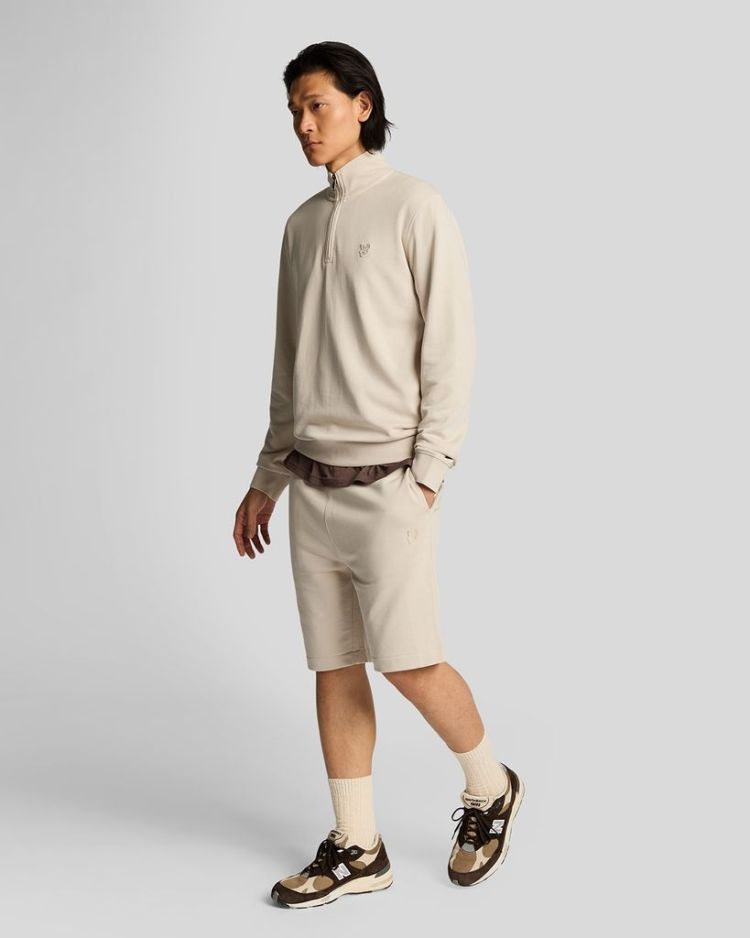 Lyle & Scott Sweatshort Beige heren (SUPERFINE SWEATSHORT - ML2254TONT.W870) - GL Sport (Sluis)