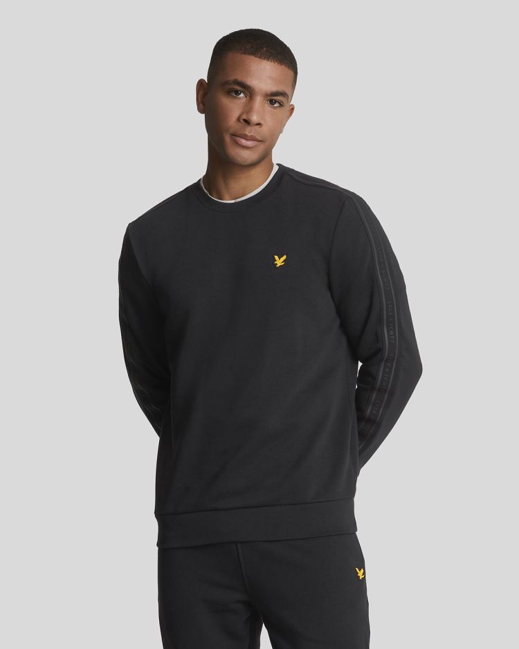 Lyle & Scott Sweater Zwart heren (TAPE CREW NECK - ML2187SP.Z865) - GL Sport (Sluis)