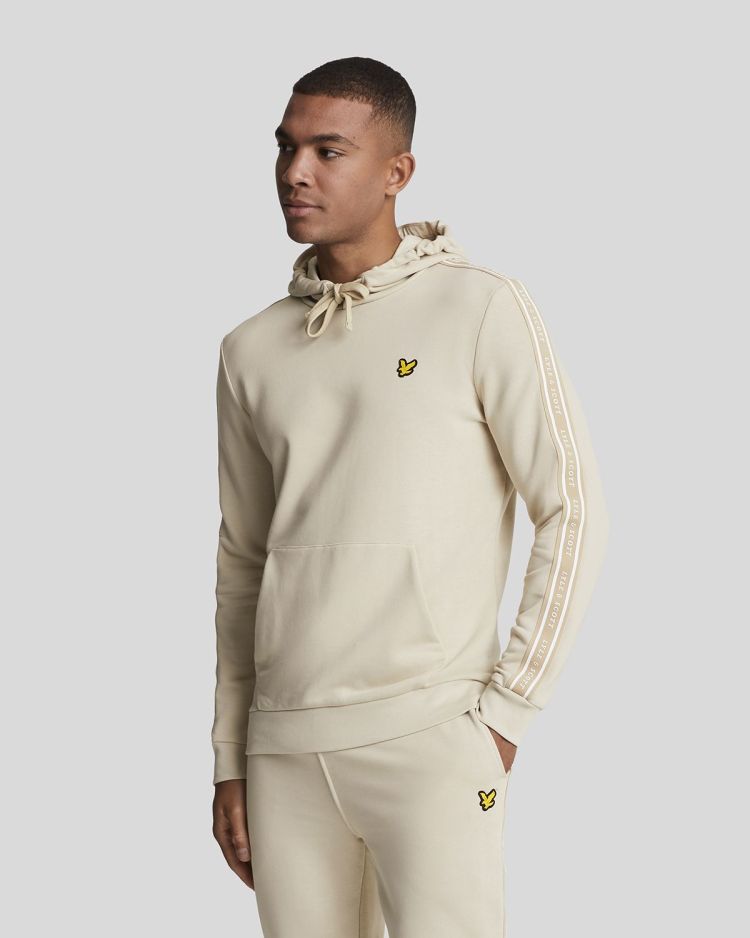 Lyle & Scott Hoodie Beige heren (TAPE HOODIE - ML2186SP.W827) - GL Sport (Sluis)