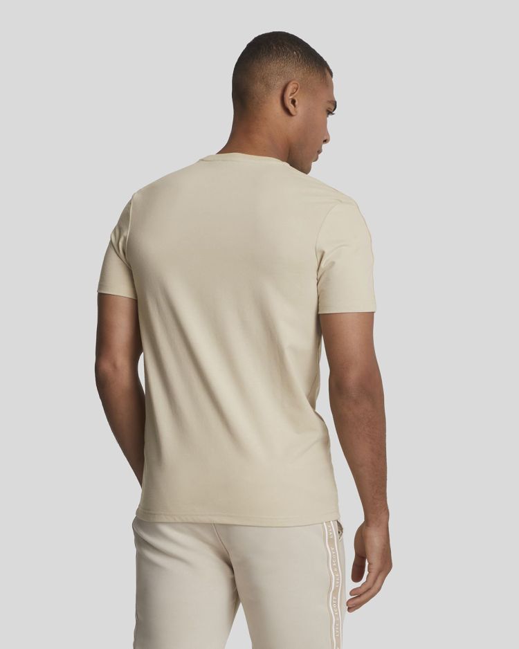 Lyle & Scott T-shirt Beige heren (TAPE T-SHIRT - TS2181SP.W827) - GL Sport (Sluis)