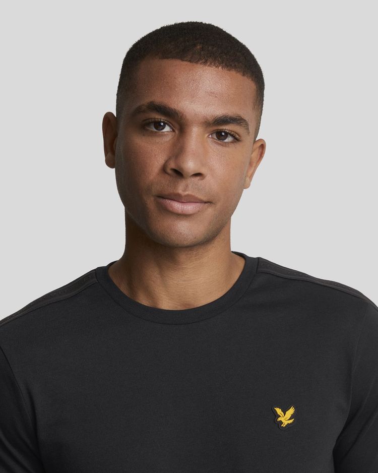 Lyle & Scott T-shirt Zwart heren (TAPE T-SHIRT - TS2181SP.Z865) - GL Sport (Sluis)