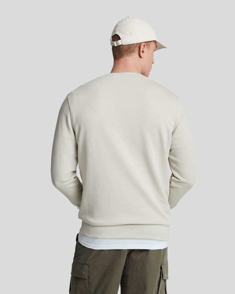 Lyle & Scott Sweater Beige heren (TONAL CREW NECK SWEATSHIRT - ML424TON.W870) - GL Sport (Sluis)