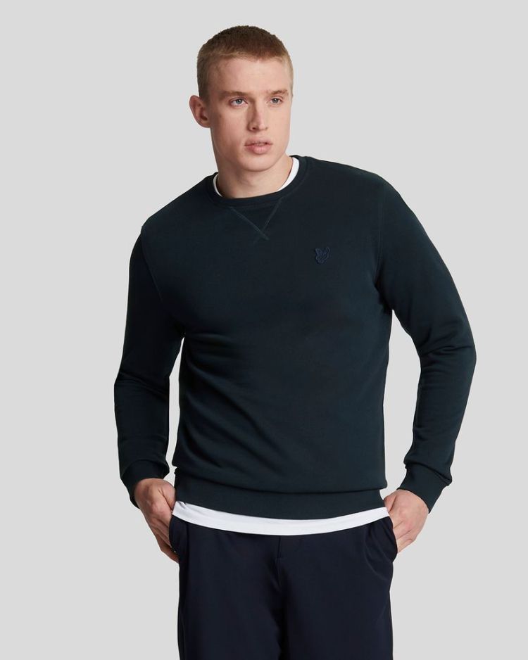 Lyle & Scott Sweater Blauw heren (TONAL EAGLE CREW NECK SWEATSHIRT - ML424TON.Z271) - GL Sport (Sluis)