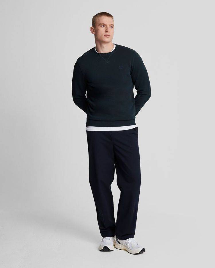 Lyle & Scott Sweater Blauw heren (TONAL EAGLE CREW NECK SWEATSHIRT - ML424TON.Z271) - GL Sport (Sluis)