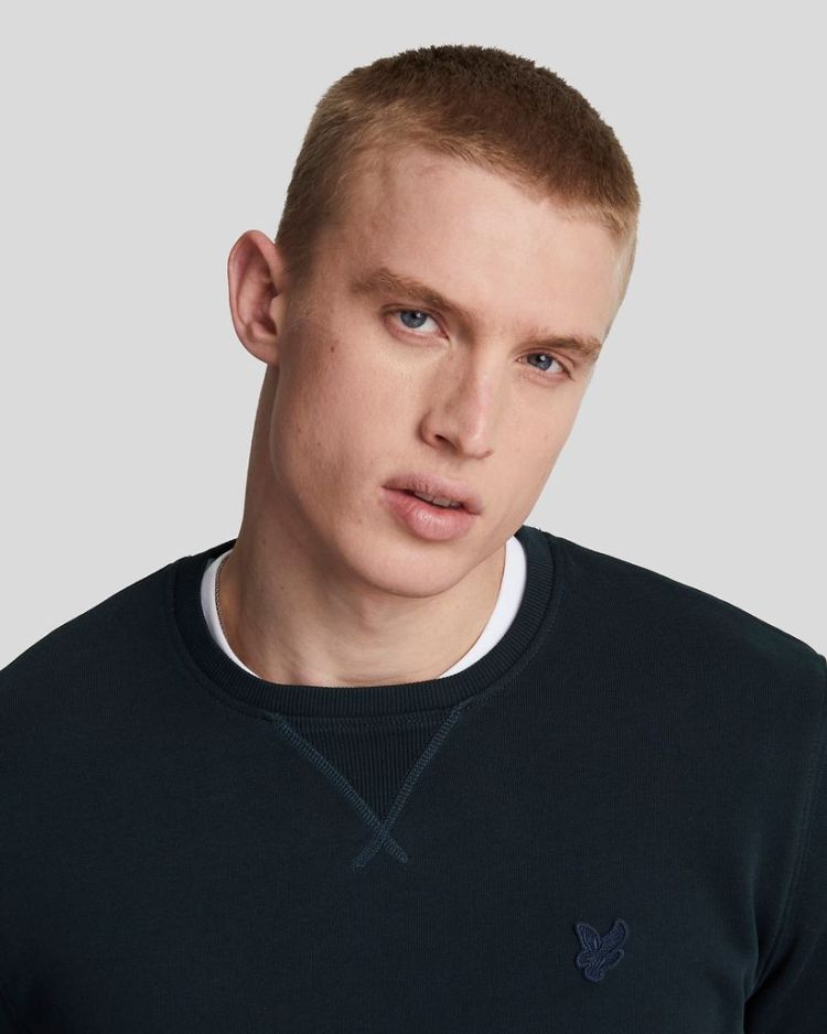 Lyle & Scott Sweater Blauw heren (TONAL EAGLE CREW NECK SWEATSHIRT - ML424TON.Z271) - GL Sport (Sluis)