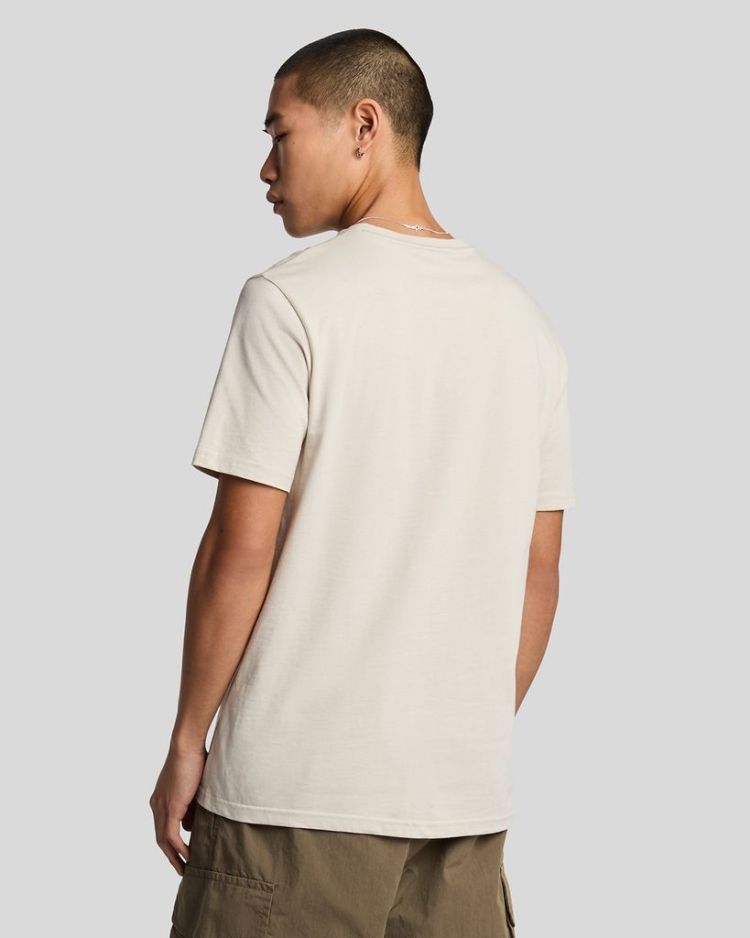 Lyle & Scott T-shirt Beige heren (TONAL EAGLE T-SHIRT - TS400TON.W870) - GL Sport (Sluis)
