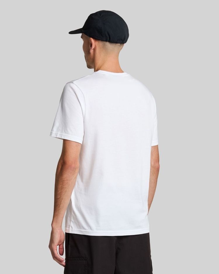 Lyle & Scott T-shirt Wit heren (TONAL EAGLE T-SHIRT - TS400TON.626) - GL Sport (Sluis)